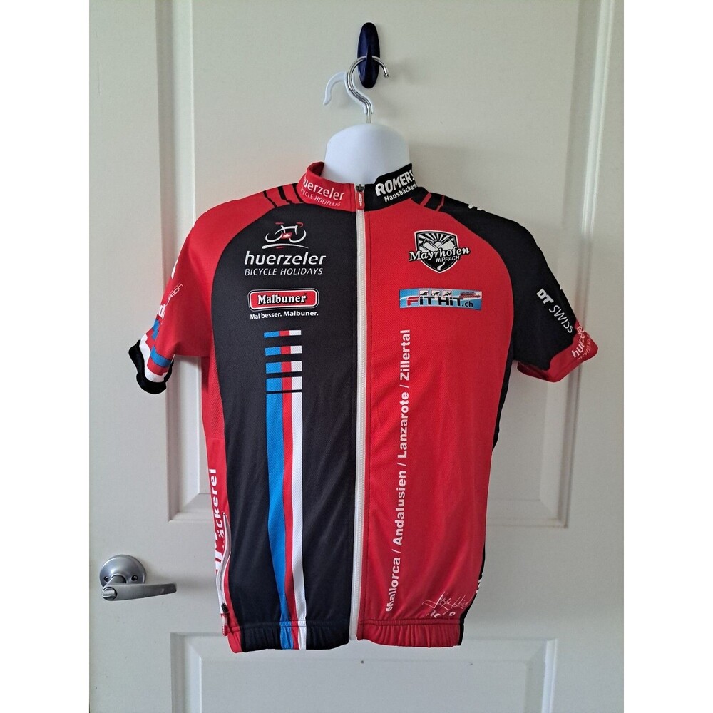 MAX HUERZELER BICYCLE HOLIDAYS MAYRHOFEN MALBURNER Bicycle Cycling Jersey Size M